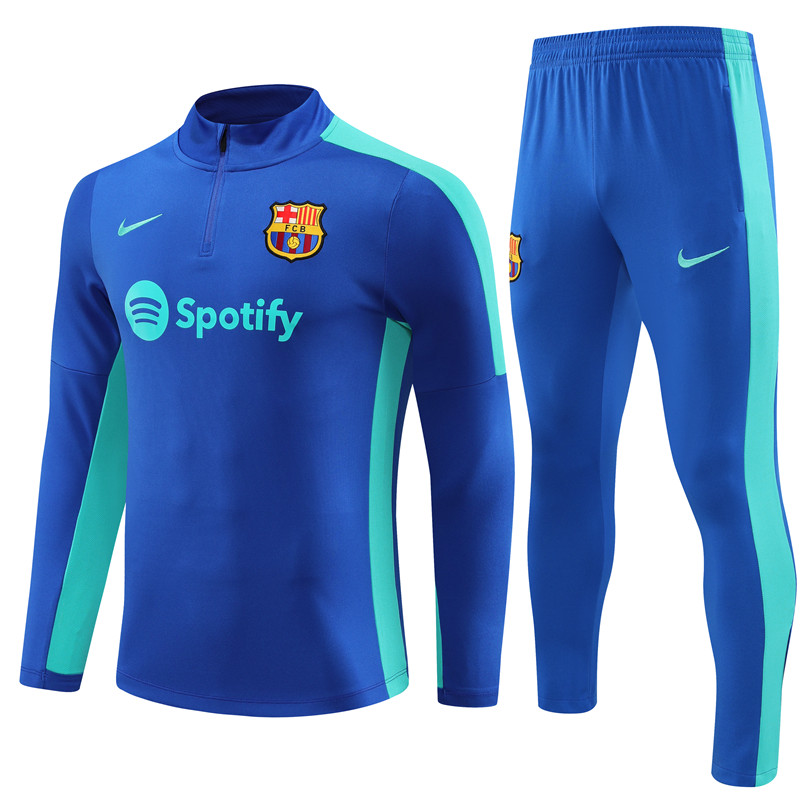 Barcelona 23-24 Long Sleeve Training Set -Blue